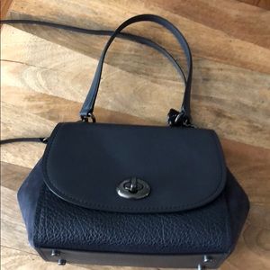 Brand new Faye Coach handbag in navy.